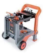 Workbench playsets - Black & Decker Devil Workmate 3in1 Smoby Toy Workshop foldable, on wheels, with 18 accessories_3