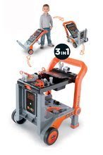 Otroška delavnica - Delavnica Black&Decker Devil Workmate 3v1 Smoby zložljiva na kolesih z 18 dodatki_2