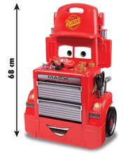Pracovná detská dielňa - Pracovná dielňa vozík Autá Mack Truck Smoby s priečinkami a 28 doplnkami červený_4