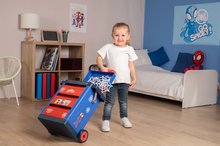 Kinderwerkstatt - Arbeitstisch auf Rollen Spidey Diy Trolley Marvel Smoby mit Spielzeugauto Figur und 45 funktionierenden Zubehörteilen SM360214_0