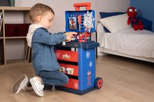 Warsztat dla dzieci - Stół roboczy na kółkach Spidey Diy Trolley Marvel Smoby z figurką samochodu i 45 akcesoriami roboczymi_3