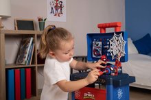 Warsztat dla dzieci - Stół roboczy na kółkach Spidey Diy Trolley Marvel Smoby z figurką samochodu i 45 akcesoriami roboczymi_5