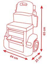 Otroška delavnica - Delavnica Mack Truck z avtomobilčkom Flash McQueen Cars XRS Smoby voziček s predalčki in 28 dodatki_0