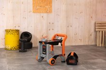 Pracovná detská dielňa - Pracovná dielňa skladacia na kolieskach Bricolo Devil Workmate 3in1 Black&Decker Smoby s kufríkom a 19 doplnkov_2