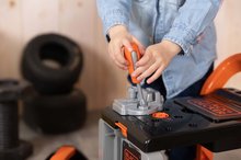 Bănci de lucru pentru copii - Atelier de lucru pe roți Bricolo Devil Workmate 3in1 Black&Decker Smoby cu valiză și 19 accesorii_2