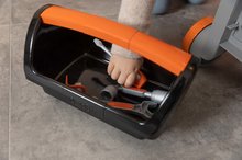 Kinderwerkstatt - Pracovná dielňa skladacia na kolieskach Bricolo Devil Workmate 3in1 Black&Decker Smoby s kufríkom a 19 doplnkov SM360219_5