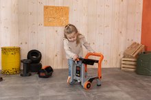 Kinderwerkstatt - Pracovná dielňa skladacia na kolieskach Bricolo Devil Workmate 3in1 Black&Decker Smoby s kufríkom a 19 doplnkov SM360219_9