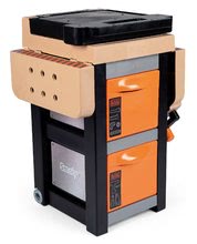 Pracovná detská dielňa - Pracovný stôl Black&Decker Open Bricolo Workbench Smoby skladací s 37 doplnkami_0