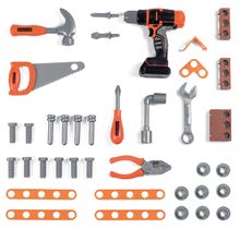 Warsztat dla dzieci - Stół roboczy Black&Decker Open Bricolo Workbench Smoby składany z 37 dodatkami_1