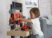 Pracovná detská dielňa - Pracovná dielňa Black+Decker Smoby s mechanickou vŕtačkou a autíčkom s 92 doplnkami_7