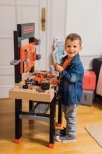 Pracovná detská dielňa - Set pracovná dielňa Black+Decker Smoby s vŕtačkou a elektronická motorová píla_7