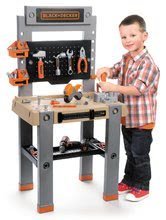 Kinderwerkstatt - Werkstatt Black & Decker Smoby mit  mechanischer Bohrmaschine mit Schraubstock und Klappmotor und 82 teiligem  Zubehör 103 cm hoch_1