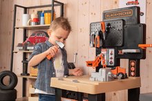 Kinderwerkstatt - Dreiflügeliger Schreibtisch Black&Decker Mega Center Smoby Maschinenbau, Instalierung, Lackerei und Zimmerei 100 Zubehör 103 cm Höhe_0