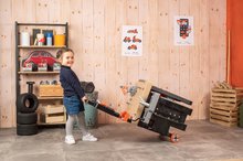 Játékkonyha szettek - Szett elektronikus játékkonyha mosógéppel és vasalódeszkával Tefal Cleaning Kitchen 360° Smoby és háromrészes barkácsműhely összeszerelhető kisautóval_18