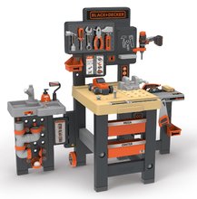 Kinderwerkstatt - Dreiflügeliger Schreibtisch Black&Decker Mega Center Smoby Maschinenbau, Instalierung, Lackerei und Zimmerei 100 Zubehör 103 cm Höhe_5