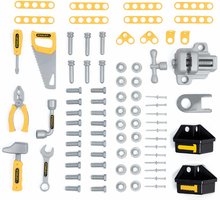 Kinderwerkstatt - Werkstatt Stanley Bricolo One Workbench Smoby mit 57 Zubehörteilen ab 3 Jahren SM360728_0