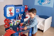 Pracovná detská dielňa - Pracovná dielňa Spidey Bricolo Center Marvel Smoby so šmykľavkou a autíčkom s 92 doplnkami 110 cm výška_11