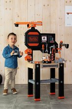 Dětská dílna sety - Set pracovní stůl s funkčním jeřábem Black&Decker Bricolo Builder a lékařský vozík Smoby se zvukem a světlem_0