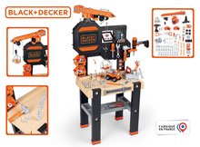 Pracovná detská dielňa - Set pracovný stôl s funkčným žeriavom Black&Decker Bricolo Builder a moderná kuchynka Smoby s kávovarom a potraviny 100% Chef_2