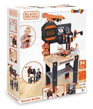 Bănci de lucru pentru copii - Măsa de lucru cu o macara funcțională Black&Decker Bricolo Builder Smoby cu mașină și trusă de găurit cu 94 de accesorii înălțime de 117 cm_7