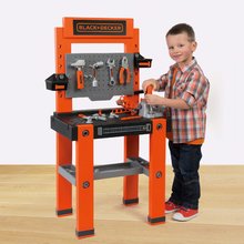 Pracovná detská dielňa - Pracovná dielňa Bricolo One Workbench Black&Decker Smoby so zatĺkačkou a 79 doplnkami 103 cm vysoká_3