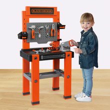 Pracovná detská dielňa - Pracovná dielňa Bricolo One Workbench Black&Decker Smoby so zatĺkačkou a 79 doplnkami 103 cm vysoká_2