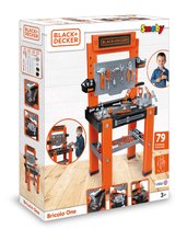 Dječja radionica za popravljanje - Radionica Bricolo One Workbench Black&Decker Smoby s čekićem i 79 dodataka, visina 103 cm_2