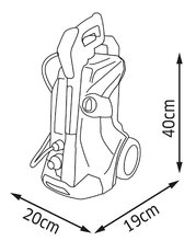 Hry na domácnosť - Vozík s vysokotlakovým čističom Kärcher High Pressure Trolley K4 Smoby s napojením na hadicu s vodou s dvoma pozíciami tlaku - hračka pre deti_1