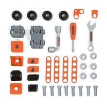 Náradie a nástroje - Pracovný kufrík Bricolo Box Black&Decker Smoby s rozoberateľným autíčkom a 39 doplnkami_0