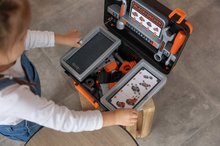 Náradie a nástroje - Pracovný kufrík Bricolo Box Black&Decker Smoby s rozoberateľným autíčkom a 39 doplnkami_3
