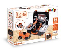 Náradie a nástroje - Pracovný kufrík Bricolo Box Black&Decker Smoby s rozoberateľným autíčkom a 39 doplnkami_12