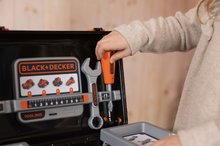 Pracovná detská dielňa - Pracovný kufrík Bricolo Box Black&Decker Smoby s rozoberateľným autíčkom a 39 doplnkami_6