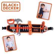 Náradie a nástroje - Pracovný opasok Black&Decker Toolbelt Smoby 44 cm dĺžka a 14 kusov náradia_1