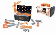 Narzędzia i urządzenia - Kuferek z narzędziami pracy Black&Decker DIY Tools Box Smoby części montażowe 34 dodatków_1