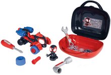 Oprema in orodje - Kovček s snemljivim s štirikolesnikom za sestavljanje Spidey Box Spin Marvel Smoby z delovnim orodjem in figurico 17 delov_1