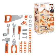 Nářadí a nástroje - Sada 6 druhů pracovních nástrojů Tools Set Black&Decker Smoby s montážními díly_1