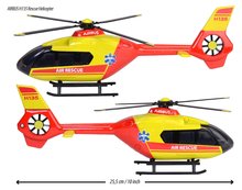 Autíčka  - Helikoptéra záchranná Airbus H135 Rescue Helicopter Majorette kovová se zvukem a světlem délka 25,5 cm_1
