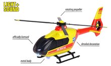Samochodziki - Helikopter ratunkowy Airbus H135 Rescue Helicopter Majorette metalowy z dźwiękiem i światłem, długość 25,5 cm_2