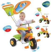 Tříkolky od 10 měsíců - Tříkolka Candy Dino smarTrike oranžovo-zelená od 10 měsíců_0