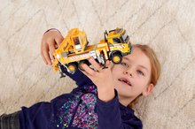 Utilaje construcție de jucărie - Mașinuță de construcție cu macara Volvo Truck Crane Majorette din metal cu sunete si lumini 22 cm lungime_4
