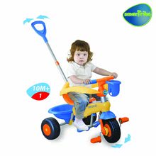 Produse vechi - Tricicletă Lollipop smarTrike portocalie-albastră cu claxon de la 10 luni_0