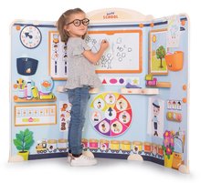 Domčeky pre bábiky sety - Set domček pre bábiku Large Doll's Play Center Natur D'Amour Baby Nurse Smoby a škola pre škôlkárov School s 32 cm bábikou_0