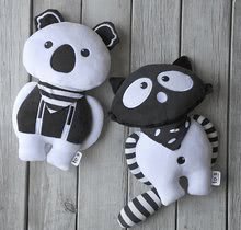 Handrové bábiky - Textilná bábika Koala Bamboo toTs-smarTrike Black&White od 0 mes_1