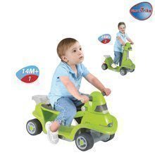 Tricikli za djecu od 10 mjeseci - SMART TRIKE 3812505 odrážadlo+kolobežka ALL IN ONE 4v1 zelené s gumenými kolesami textilom a vodiacou tyčou od 6 mesiacov _1