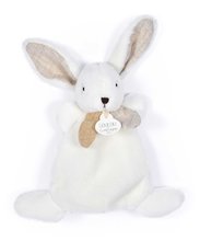 Pluszowy zajączek do przytulania Happy Wild Doudou et Compagnie biały 17 cm w pudełku prezentowym od 0 miesięcy