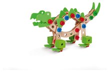 Drewniane układanki Eichhorn - Drewniany zestaw konstrukcyjny Dinosaurus Constructor Eichhorn 3 modele 100 części od 5 lat_0