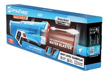 Vodné pištoľky - Vodná pištoľ plne elektronická s automatickým nabíjaním vodou SpyraThree Blue Spyra s elektronickým digitálnym displejom a 3 režimy streľby s dostrelom 15 metrov modrá od 14 rokov_0