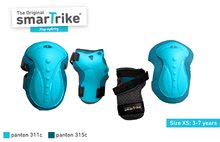 Detské chrániče - Chrániče Safety Gear set XS smarTrike na kolená a zápästia z ergonomického plastu modré od 3 rokov_0