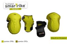 Protections pour enfant - Protège-tête et équipement de sécurité Safety Gear de smarTrike aux genoux et aux poignets en plastique ergonomique vert à partir de 6 ans_0