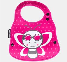 Bavaglini - Bavaglino per bambini e portabiberon Ape Baby Bib & Bottle Holder toTs-smarTrike rosa da 0 mesi_2